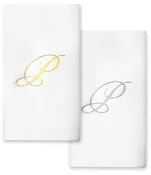 Monogram Foil Hand Towels