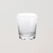 Spring Leaves Cut Design Lowball Glass (Double Old Fashioned)