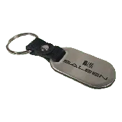 Saleen Brushed Stainless Steel Key Chain