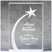 Acrylic Block With 3D Shooting Star