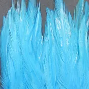 5-7" Dyed over White Strung Saddle Hackle