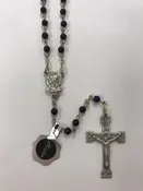 4MM ONYX GEMSTONE BEAD ROSARY