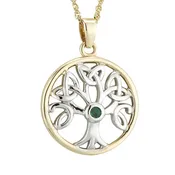 14k Gold & Silver Tree of Life Necklace