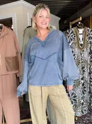 Blue-tifully Basic Mineral Wash Top