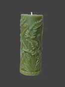 100% Beeswax Fern Pillar Green — Maine Mountain Soap & Candle Co.