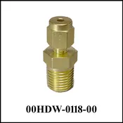 1/8 NPT-M to 1/8 Compression, Brass