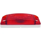 Peterson® Surface-Mount 4″ Rectangular PC-Rated Incandescent Hard-Hat II Side Mrkr/Clrnc Light – 2 Diodes, 12V (Red)