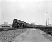 AT&SF 4-8-4 Northern 2922 Approaching Los Angeles Union Passenger Terminal – 1950