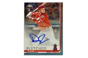 2019 Topps Chrome David Fletcher RC on-card Autograph rookie card