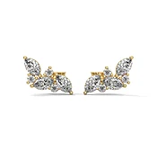 0.20 Ct TWT Marquise Diamond Cluster Stud Earrings For Women