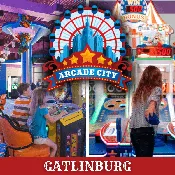 ARCADE CITY GATLINBURG – BUY $50 GET $25 FREE!