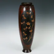 “Fleurs n Dragonflies” Maple Vessel