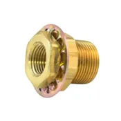 1/2″ Brass Bulkhead Fitting with Jam Nut
