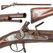 Original 1719 Dated British Iron Mounted Land Pattern Pre-Brown Bess Infantry Flintlock Musket with Tower Marked Lock - Earliest Developmental Pattern