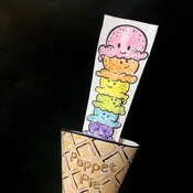 Peekaboo Ice Cream Puppets