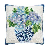 Rhapsody In Blue II Hook Pillow - Sally Eckman Roberts