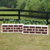 2 Panel Brick Brush Box Horse Jumps Set/2 #408