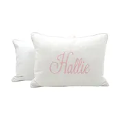 Baby Pillow - Pink Seersucker Stripe