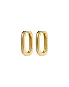 Chain Link Huggies - Gold — Lumen Gallery