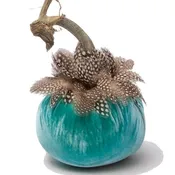 5" Mermaid w/Guinea Feather Collar
