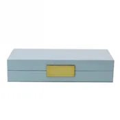 Light Blue Lacquer Jewelry Box