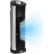 Black Decker14-Inch Mini Oscillating Tower Fan with 3-Speed Settings Compact Portable Design