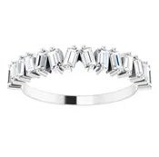 Asymmetrical Baguette Band