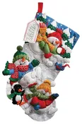 Bucilla Felt Applique Christmas Stocking Kit: Snow Fun