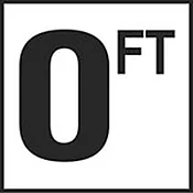 6 Inch (in) x 6 Inch (in) Depth Marker 0FT Glass Overlay Smooth