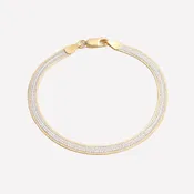 Cassie Diamond-Cut Gold Bracelet
