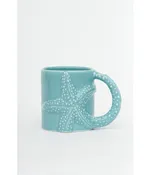 Batela USA Inc Starfish In Relief Mug Ceramic Aqa 3.5 H 3.9 x2