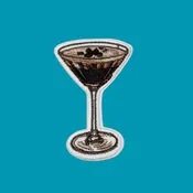 Espresso Martini Embroidered Patch