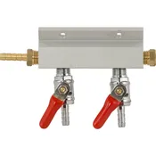 2-Way Aluminum Gas Manifold (1/4″)