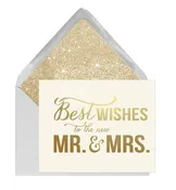 Best Wishes Mr. and Mrs. Greeting Card