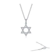 0.54 CTW Star of David Pendant Necklace