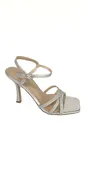 High Heel Glitter Ankle Strap Sandal