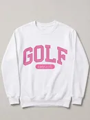 Pink Golf Sweatshirt