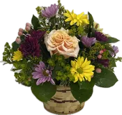Basket of Garden Flowers
