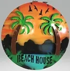 BEACH HOUSE DISC SIGN LG