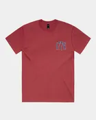 4th of July 1776 USA Faded Cardinal T-shirt