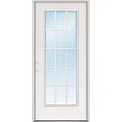 15-Lite Fiberglass Prehung Door Unit