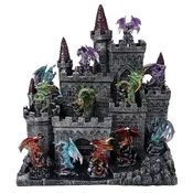 12 PC DRAGON SET W/CASTLE
