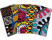 5 Pieces Assorted African Print Fabrics