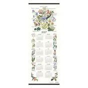 2027 Swedish Flowers Cloth Calendar