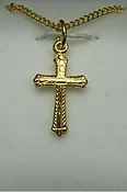 16 Kt Gold Layered Silver Cross