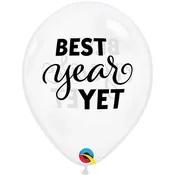 11" Best Year Yet Diamond Clear Latex Balloons (50ct)