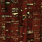 *Metallic - Uncorked - Cork Look with Metallic - 50107M-25 - CHOCOLATE - By the Half Yard