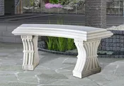 Classic Polka Dotted Curved Bench