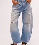 Free People Good Luck Mid Rise Barrel
