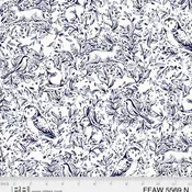 Forest Fauna : Woodland Toile in Navy : P&B Textiles : Wideback